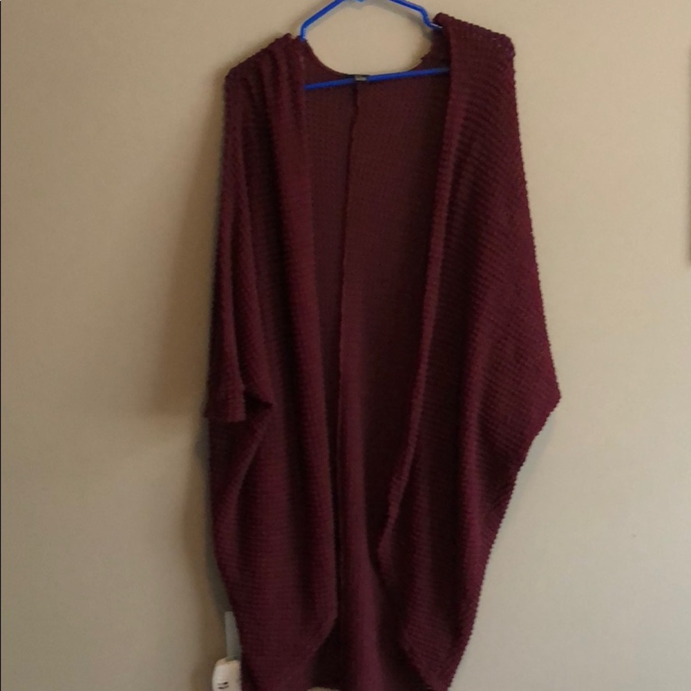 Maroon Forever 21 knit sweater/Cardigan